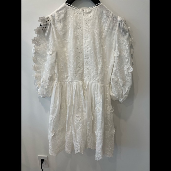 Zimmermann Dresses 222 Spring Zimmermann Rosa Embroidered Mini Dress Poshmark